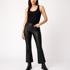 Denim &‎ Co. Canyon Retreat Sz 6 Coated Bootcut Jean with Step Hem BLACK A628981